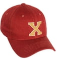 thumbnail image 1 of Daxton Classic 3D Varsity White Neon Orange Initial Letters Baseball Dad Hat, Red, Letter X, 1 of 2