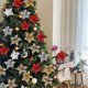 thumbnail image 5 of 26cm Glitter Sequins Artificial Christmas Flowers Xmas Tree Hanging Ornament DIY Wreath Wedding New Year Party Home Decoration, 5 of 5