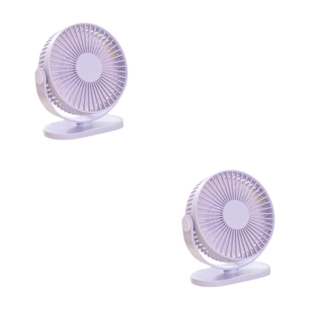Ventilador de escritorio USB compacto Wosthever de refrigeración personal 2piezas Púrpura