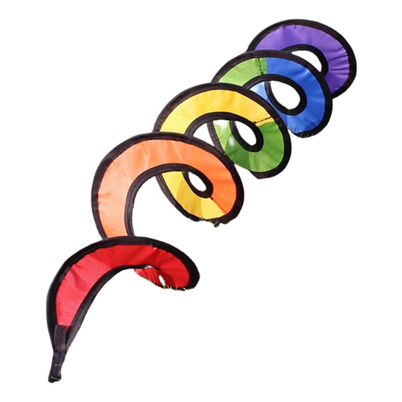 Multicolors Rainbow Winds Twisters Curlie Spinner, Decorative Spinner for Yard Eye Catching Outdoor Decoration