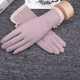 thumbnail image 4 of Mdesiwst 1 Pair Sun Protection Gloves Extra Soft Breathable Non slip Design Sweat absorption Elastic UV Protection Cotton Summer Women Sunblock Gloves for Women, 4 of 7