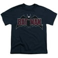 thumbnail image 2 of Batman Vintage Bat Logo On Navy Kids T Shirt (Small) for Youth Toddler Boys and Girls, Navy, 2 of 5