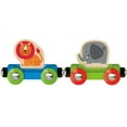 thumbnail image 6 of Hape: Jungle Journey Train - 3 Magnetic Linking Toy Trains, 3 Wooden Animal Figures Ride The Brightly Colored Train, Toddlers & Kids 18 Months+, 6 of 7