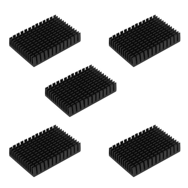 Disipador de calor de aluminio Bling Bling P40x11x60 Negro 5 piezas