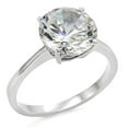 thumbnail image 1 of Bague pour Femmes en Acier Inoxydable Poli avec AAA Grade CZ en Transparent - Taille 5, 1 of 1