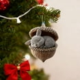 thumbnail image 5 of Forest Animal Acorn Ornaments Animal Christmas Tree Decorations 2D Acrylic Hanging Pendants for Xmas Holiday Party, Car, Home Decor, 5 of 6