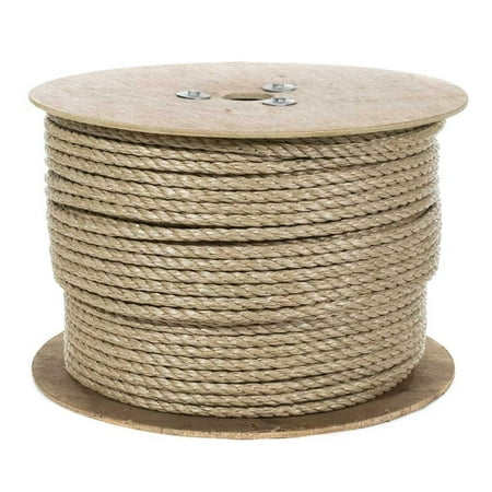 

3 Strand Twisted ProManila Polypro Rope - Sizes range from 1/4 Inch - 2 Inch Diameters - 10-600Ft Lengths