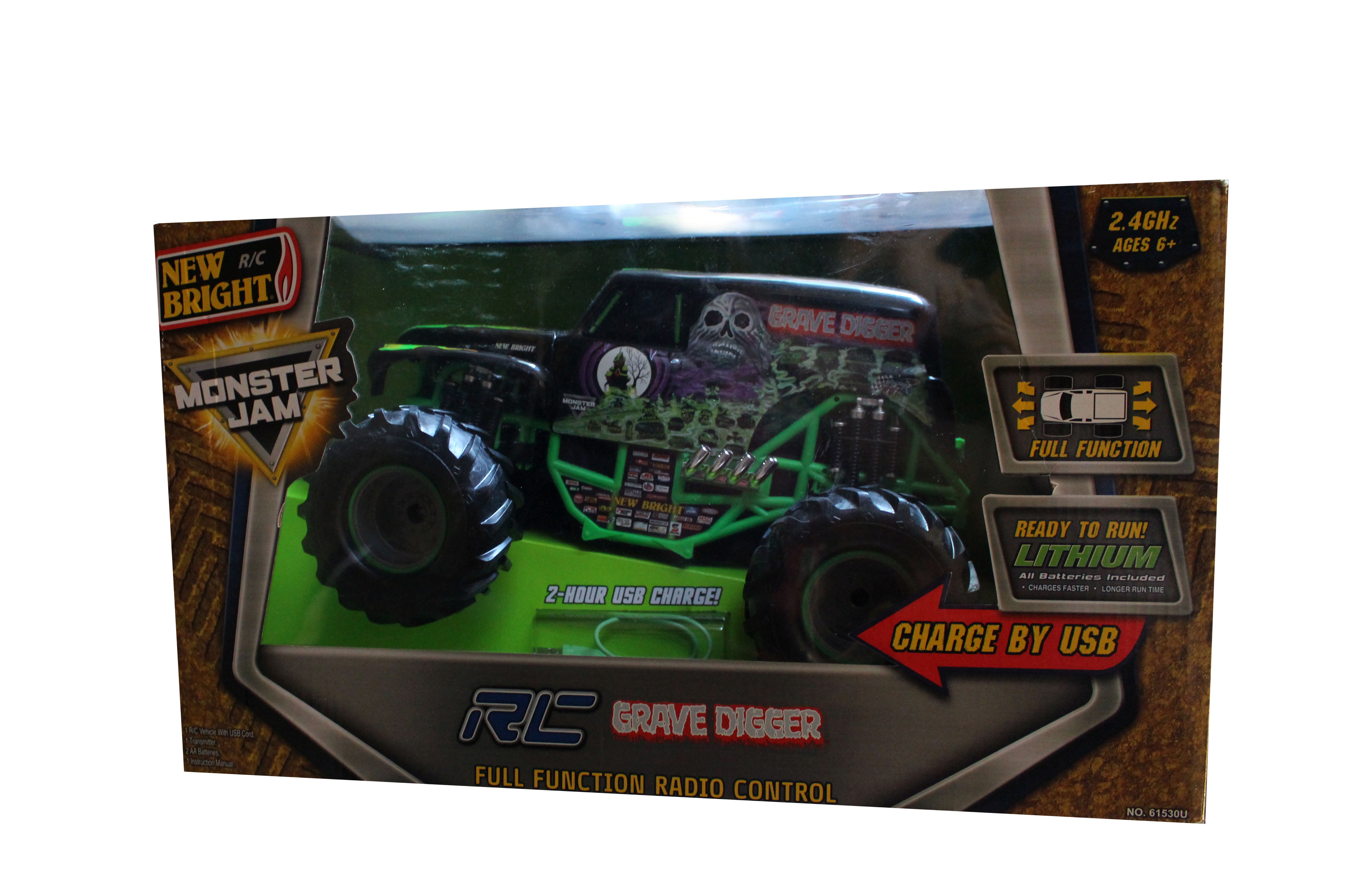 new bright grave digger battery