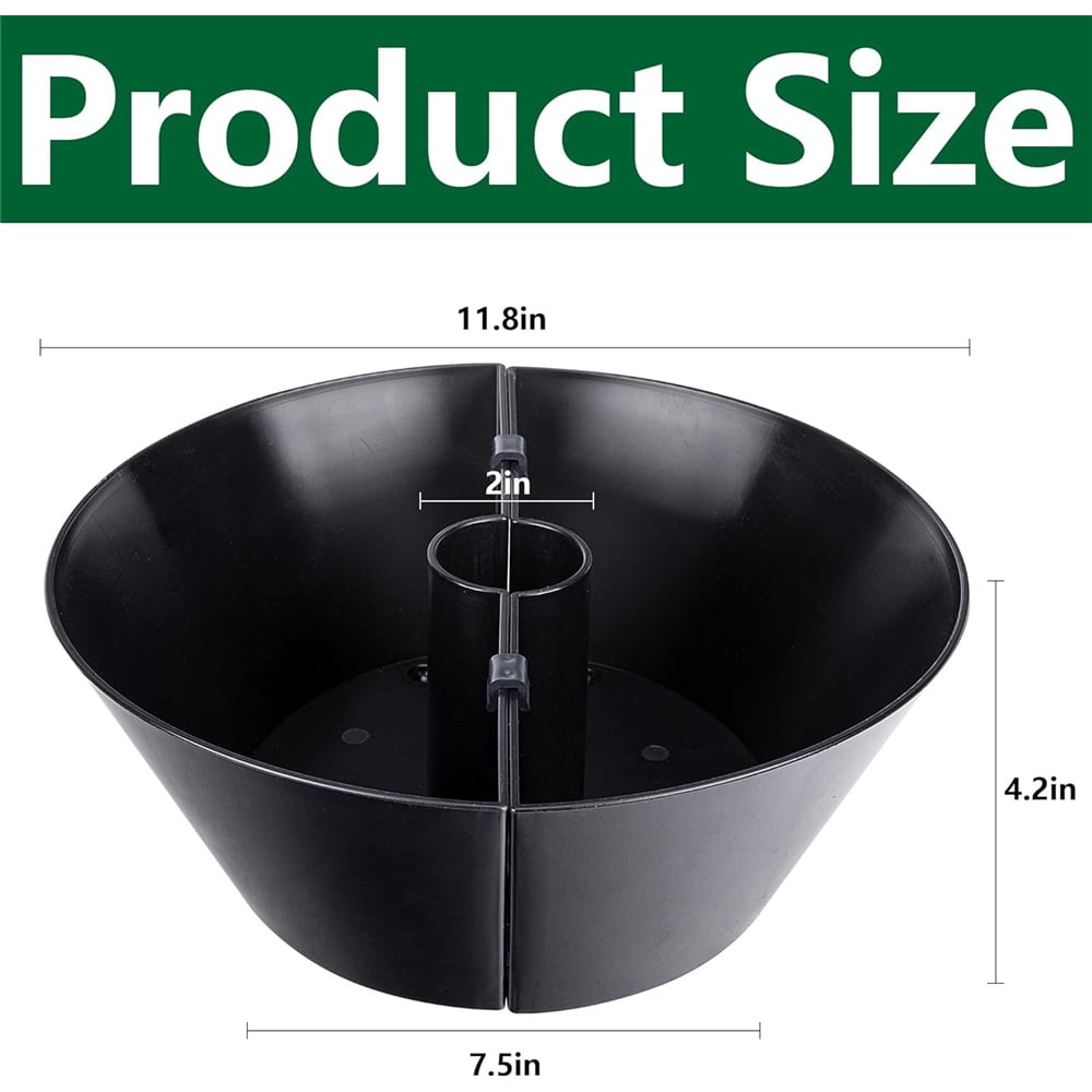 EBaokuup Umbrella Planters - Half Circle Planter Pots with Umbrella Hole - Flower Planters Pots Container for Indoor Outdoor Garden Home Plants