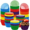 1200 Pieces Rainbow Cupcake Liners Standard 1.25 Inch Paper Cups Muffin Liners
