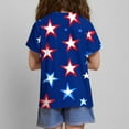 thumbnail image 2 of vdgthytj 4th of July Shirts for Kids Boy Girl Summer Crewneck Short Sleeve Graphic Tee Tops Independence Day Outfit, 2 of 6