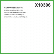 ECOGARD X10306 Premium Cartridge Engine Oil Filter for Conventional Oil Fits Mercedes-Benz C250 1.8L 2012-2015, SLK250 1.8L 2012-2015