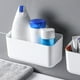 thumbnail image 4 of Cesta colgante para cocina y baño - Organizador de plástico montado en la pared para ajo, jengibre, especias - blanco, 7,8x3,7,7x4,1 pulgadas, 4 of 6