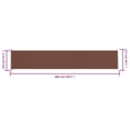 thumbnail image 4 of vidaXL Auvent Latéral Rétractable pour Patio 117x600 cm Brun, 4 of 5