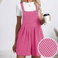 thumbnail image 2 of Women's Summer Ribbed Jumpsuit Casual One-piece with Pockets, 2 of 4