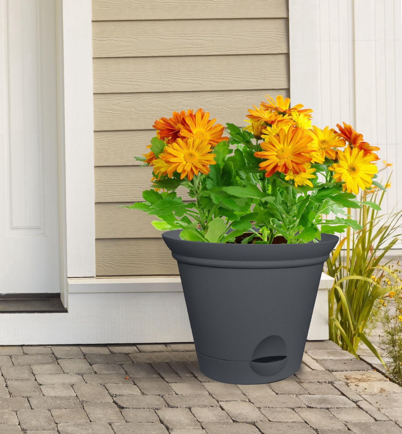 Misco 11.5IN FLARE SW Planter GREY
