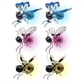 thumbnail image 1 of Luces Solares de Simulación de Abejas, Linterna LED Colgante para Exteriores con Forma de Abeja para Decoración de Jardín, Luz Antiinsectos (6 Unidades), 1 of 7