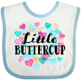 thumbnail image 3 of Inktastic Little Buttercup Hearts Boys or Girls Baby Bib, 3 of 4