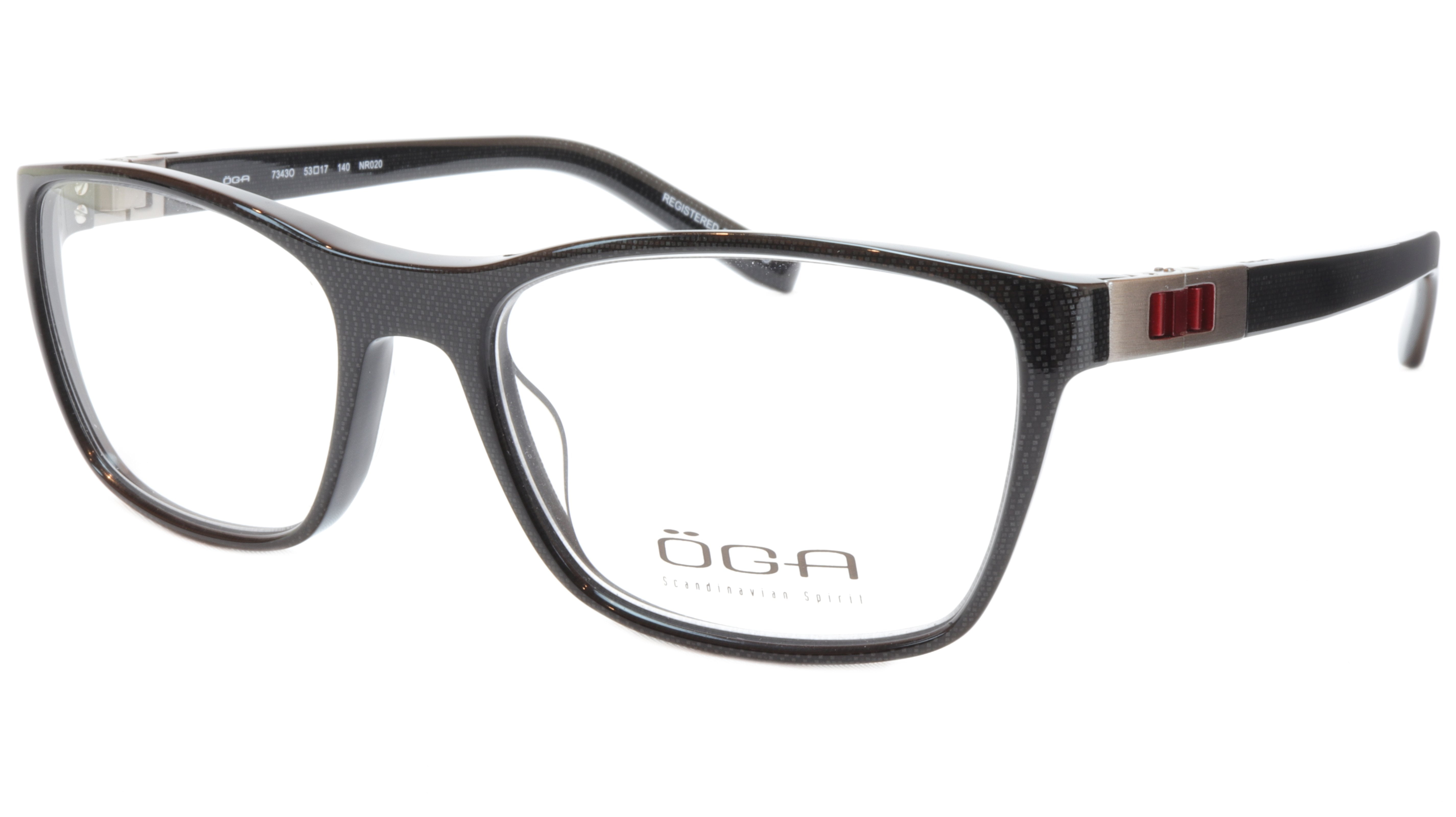 OGA Morel Eyeglasses Frame 73430 NR020 Acetate Black Red France 5317