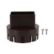 thumbnail image 1 of Conector y convertidor de drenaje universal con tornillos para reemplazo de bajante Adaptador de bajante de plástico marrón S de 2 x 3 pulgadas, 1 of 8