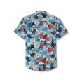 thumbnail image 2 of Ma Croix Mens Casual Hawaiian Flower Pattern Button Up Bohemian Shirts, 2 of 7