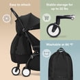 thumbnail image 3 of Bolsa de cochecito Stokke YOYO negra con base de rueda y ganchos, 3 of 6