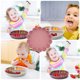 thumbnail image 3 of Plato de cena para niños, plato suave de silicona para niños pequeños, vajilla de entrenamiento para bebés, bandeja de comida complementaria para niños, suministros para comer, rosa Noticed BA000379-02, 3 of 7