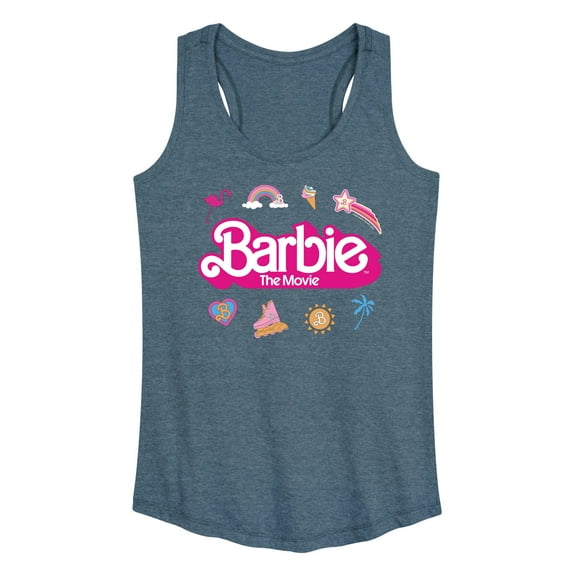 Barbie the Movie - Movie Logo Icons - Women's Racerback Tank Top