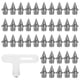 thumbnail image 1 of Juego de 40 clavos y llaves de 6 mm para zapatillas de atletismo, ideales para salto de longitud, carreras y senderismo (plateados), 1 of 7
