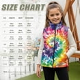 thumbnail image 7 of Pzuqiu Colorful Tie-Dye Sleeveless Vests Toddler Girl Clothes Size 4 Soft Zip Up Fall Winter Warm Outerwear With Pockets Casual Fall Outfits Fashion Clothing for Daily Life, 7 of 7
