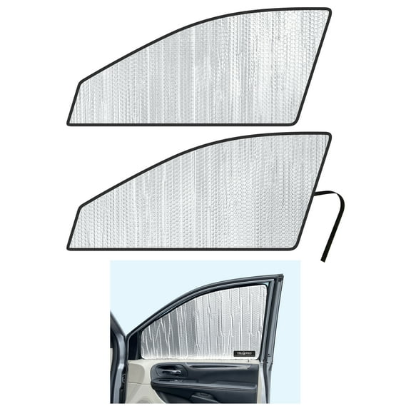 Side Window Front Row Sunshades for 2011-2020 Dodge Grand Caravan Minivan (Set of 2)
