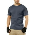 thumbnail image 2 of VBTAPA Mens Short Sleeve Solid Color Tshirts Quick Dry Military Hiking T Shirts Athletic Training Shirt with Zipper Pockets Gray L, 2 of 7