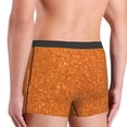 thumbnail image 5 of Daiia Orange Glitter Men's Underwear Boxer Briefs, Cotton Stretch Moisture-Wicking Underwear-XX-Large, 5 of 9