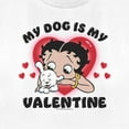thumbnail image 2 of Women's Betty Boop My Dog Is My Valentine  Graphic Tee White X Large, 2 of 4