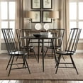thumbnail image 5 of Weston Home Chelsea High Back Metal and Wood Dining Chair, Set of 2, Black, 5 of 5