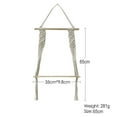 thumbnail image 2 of Estante para colgar en la pared con cuerda tejida hecha a mano, para cocina, baño, almacenamiento en el hogar, estante flotante de pared para plantas de interior, 2 of 7