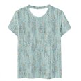 thumbnail image 6 of Fesfesfes Womens Oversized Tshirts Casual Fashion Printed Crew-Neck Short Sleeve Top M(US:6), 6 of 6