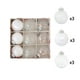thumbnail image 2 of Adornos navideños, regalos navideños, juego de 9 bolas navideñas transparentes de plástico para árbol de Navidad, decoración para festivales, bolas decorativas de plástico., 2 of 6