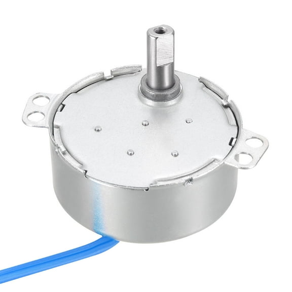 Uxcell Synchronous Motor 100-127VAC 5-6RMP 50-60Hz 4W Double Flat Shaft CW/CCW