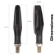 thumbnail image 5 of Direccionales Secuenciales Led Para Moto Universal Kinlley Negro, 5 of 5