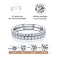 thumbnail image 2 of Alianza de boda IMOLOVE Moissanite de plata 925 chapada en oro de 18 quilates, 2 of 8