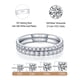 thumbnail image 2 of Alianza de boda IMOLOVE Moissanite de plata 925 chapada en oro de 18 quilates, 2 of 8