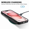 thumbnail image 5 of Q6V For iPhone 15 Case Compatible with MagSafe Leather+TPU Phone d6v Cover Carbon Fiber Texture - Ap, 5 of 5
