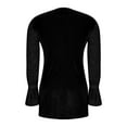 thumbnail image 6 of Christmas Dresses Holiday Dresses Holiday Party Dress Formal Sequin Velvet Mini Dress for Women Trendy Long Sleeve A Line Sparkly Trendy U-Shaped Collar Glitter Short Dresses, Black-L, 6 of 7