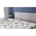 thumbnail image 5 of Ambesonne Springtime Fitted Sheet, Autumnal Art Garden Rose, King Size, Pale Sky Blue Pale Orange, 5 of 5