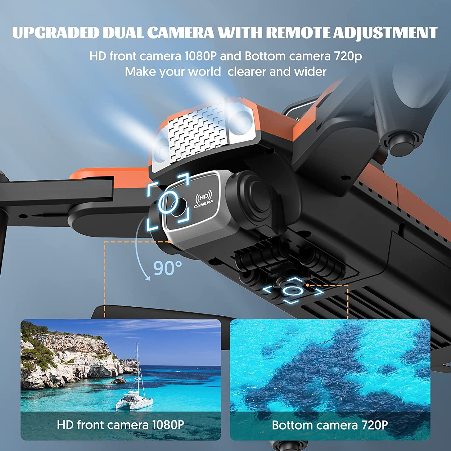 UUGEE RC Drone with Camera for Kids Adults 4k Quadcopter FPV Video HD Camera Drones for Beginne,Christmas Birthday Gifts