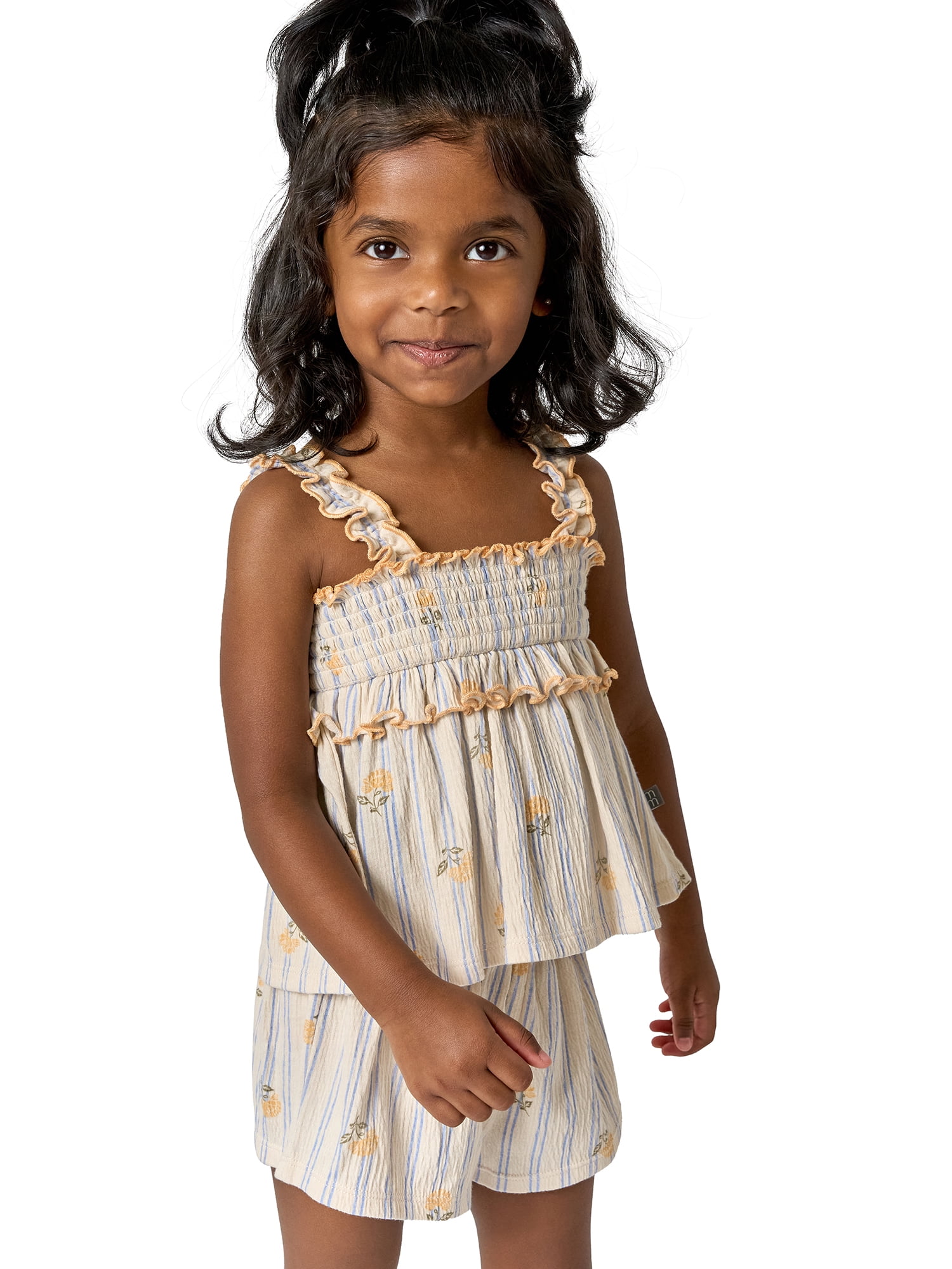 Modern Moments by Gerber Toddler Girl Smocked Outfit Set, 2-Piece, Sizes 12 Months - 5T