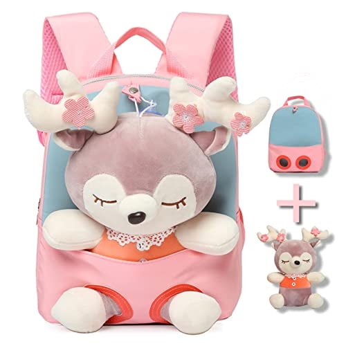 Mochila Ninas Pequenas Mini Mochila Bebe Nina Juguetes 2 3 4 5 6 anos Mochila Peluche Ninos con Muneca Rosa Walmart en linea