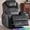 66006-velvet gray-1, variant on Dual Motor Power Swivel Rocker Recliner Chair with Heat and Massage,Electric Glider Rocking Chairs for Nursery,Theater Seating with LED Lights, USB A/USB C Ports for Living Room