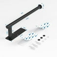 thumbnail image 2 of 2 packs Towel Holder Under Cabinet No Drilling, Self Adhesive Paper Towel Holder Wall Mount for Kitchen,RV, Matte Black Paper Towel Holder 304 Stainless Steel, Under Cabinet Paper Towel Holder, 2 of 6